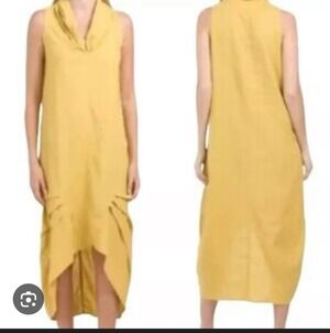 Cynthia Rowley Mustard High Low Dress